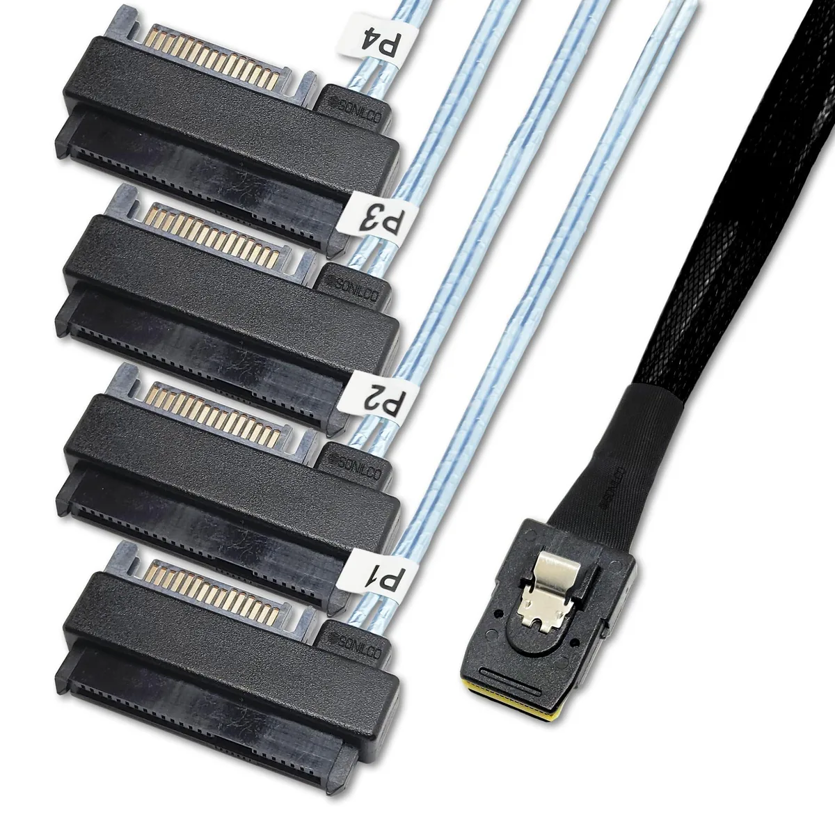 Vszerda Vszerda SFF-8087 to 4× SFF-8482 SAS cable .5 m — product photo