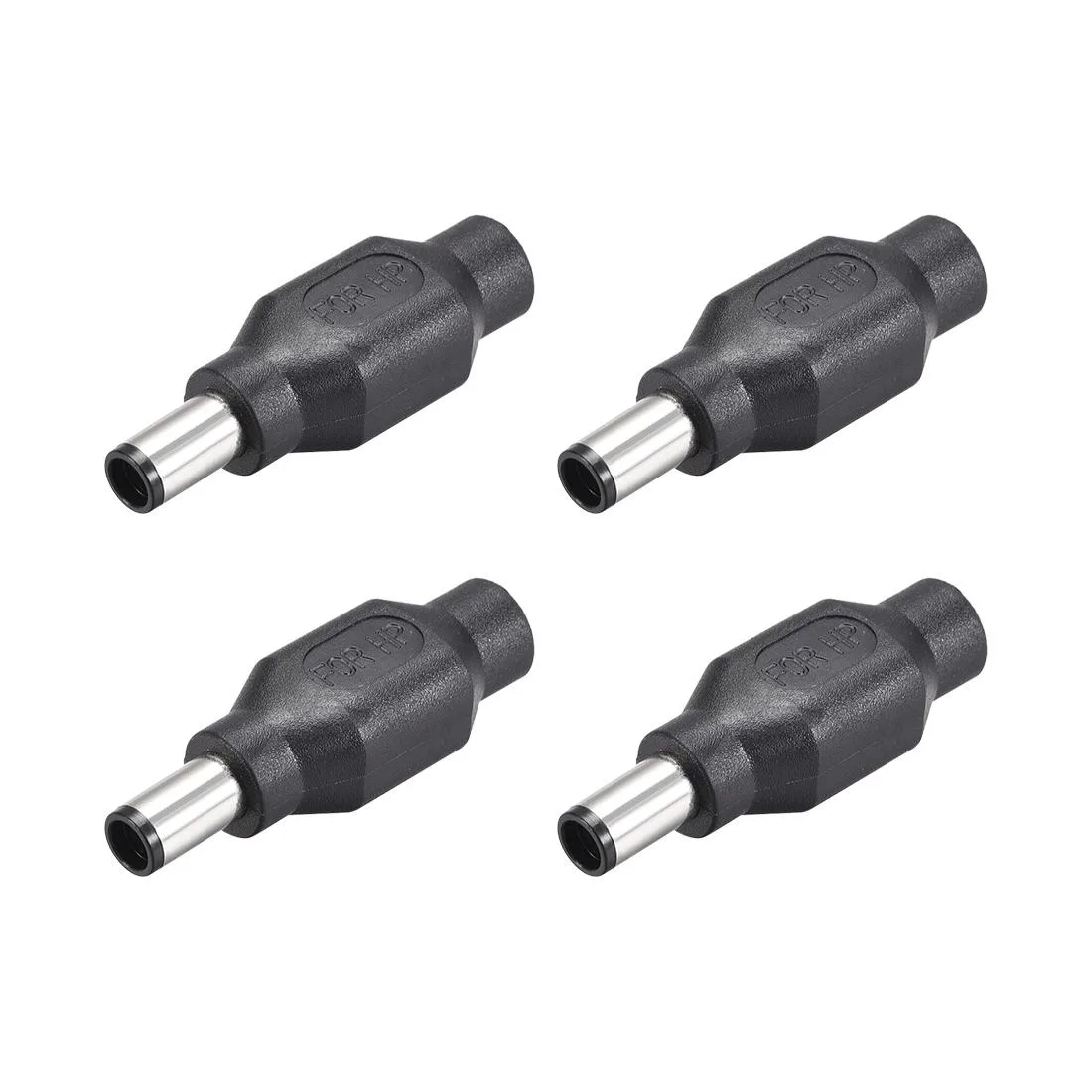 Unique-Bargains Unique-Bargains 4pcs DC Power Adapter 7.4mm x 5.0mm Male to 5.5mm x 2.1mm Female Black — product photo