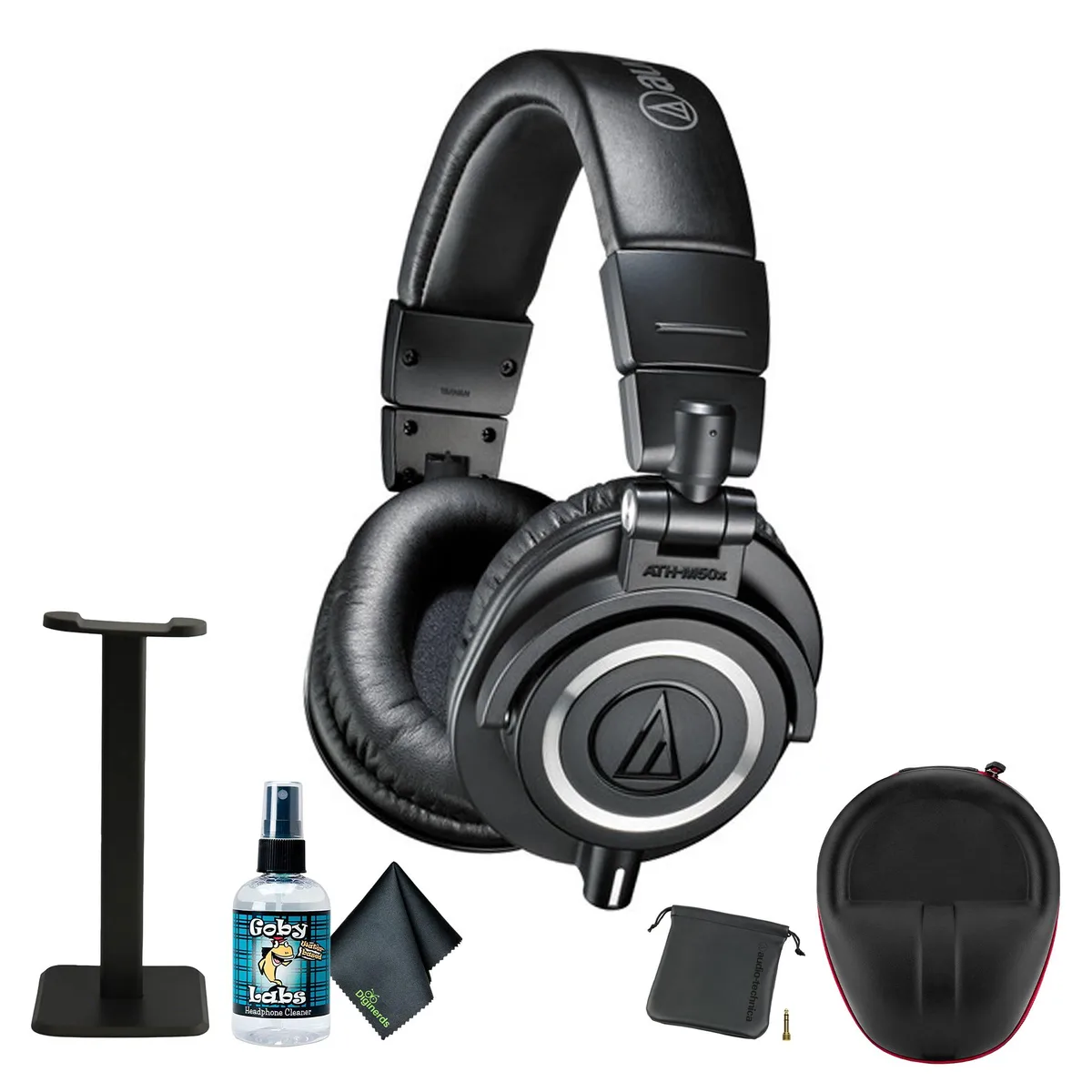 Audio-Technica Audio-Technica ATH-M50x Studio Monitor Headphones with Stand — product photo