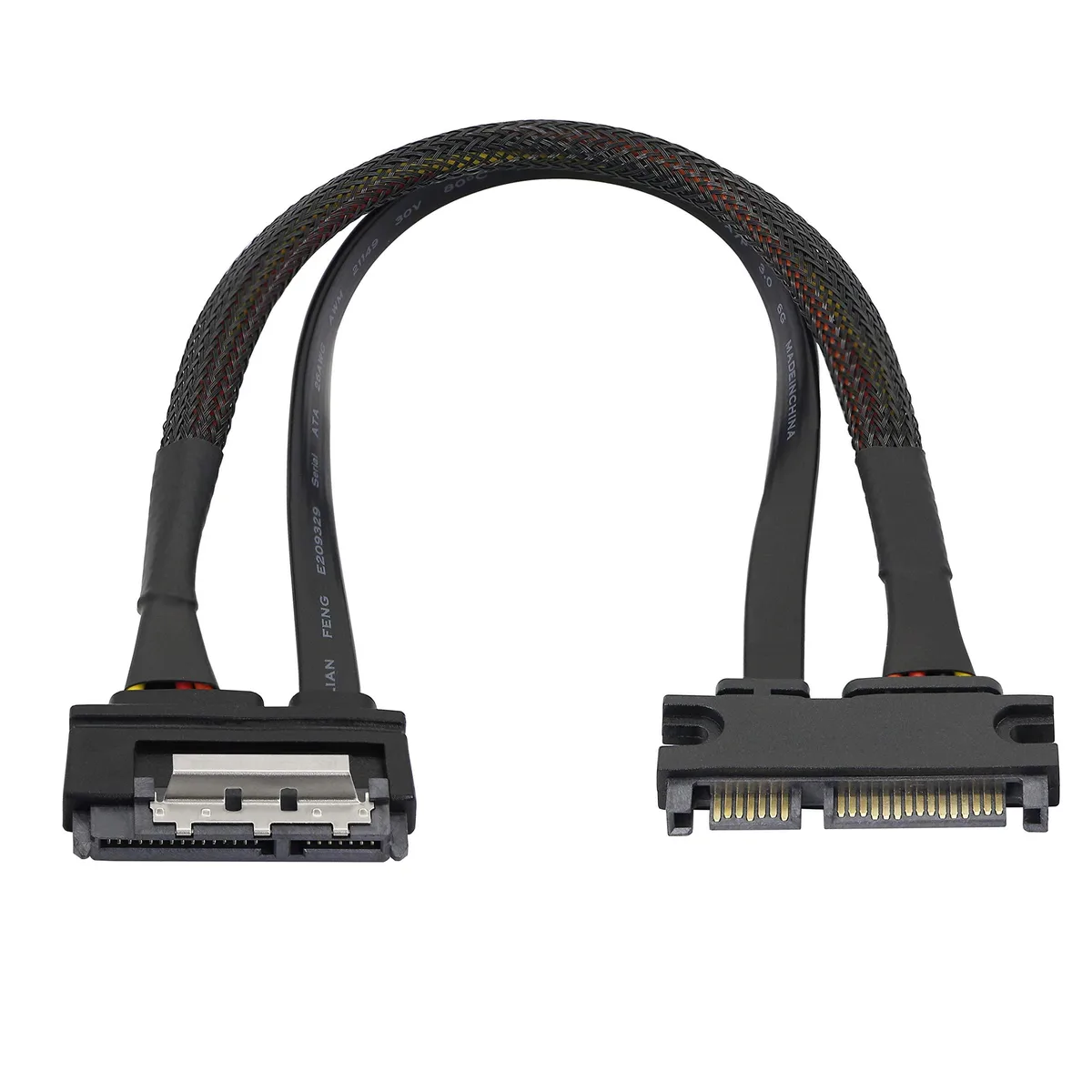  GE LH-199 22-pin SATA male-female data and power extension cable 30 cm — product photo