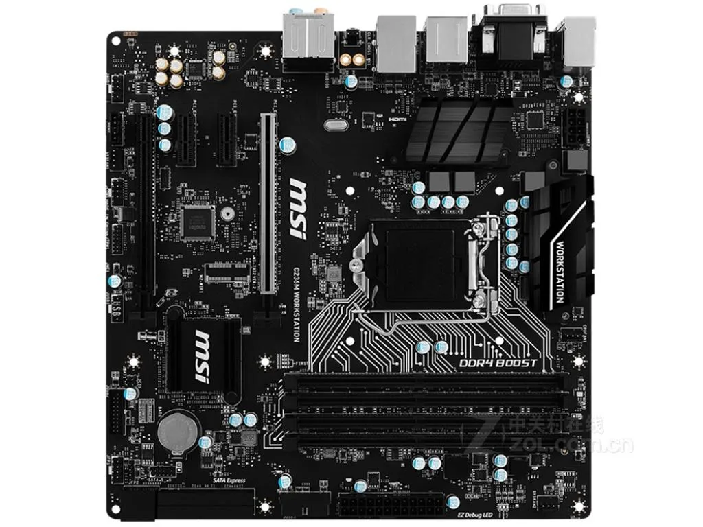 MSI MSI C236M Workstation Intel motherboard LGA 1151 DDR4 64GB — product photo