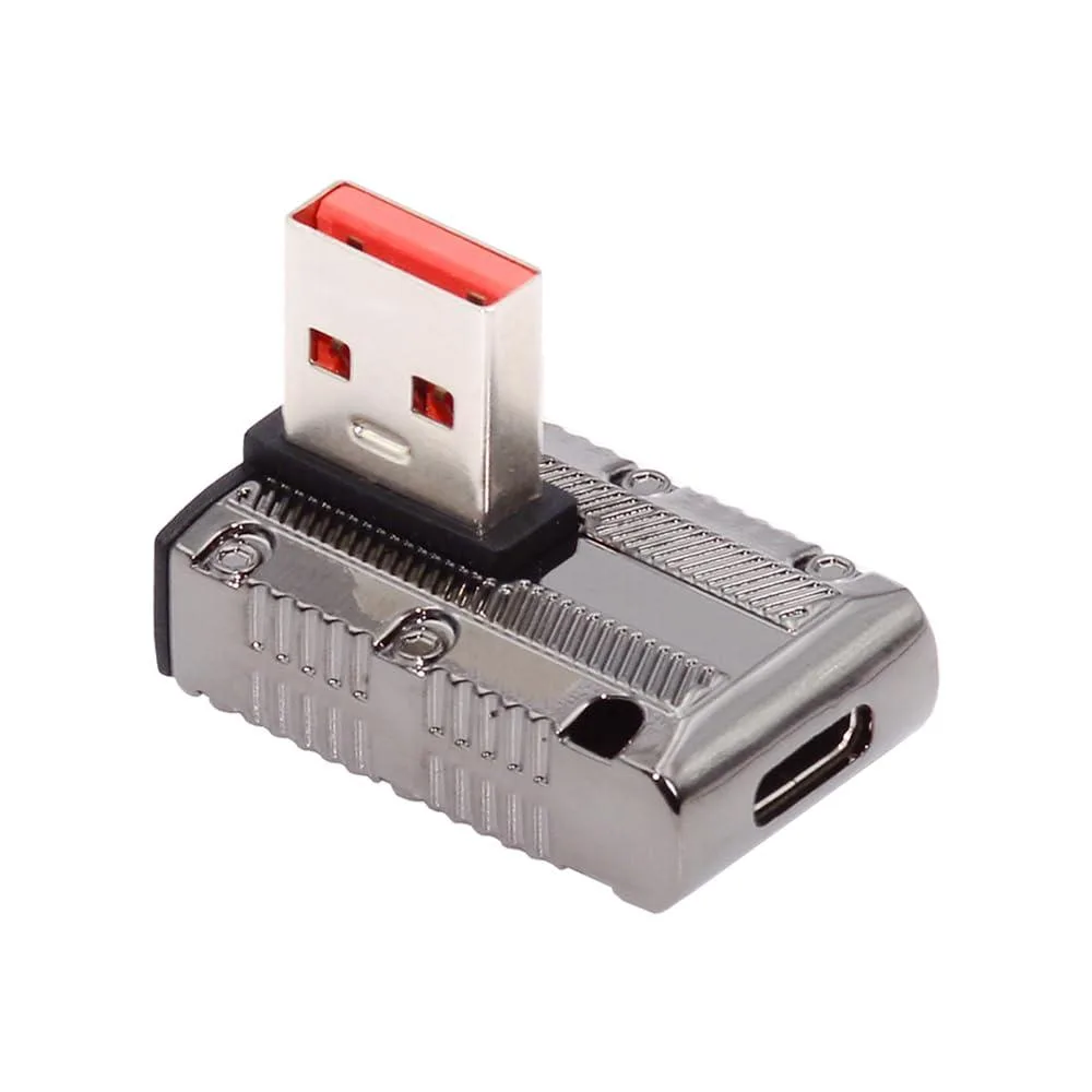 Fervit Fervit USB-C Female to USB 3.0 Male 90° 10Gbps 120W Mecha Cyberpunk — product photo