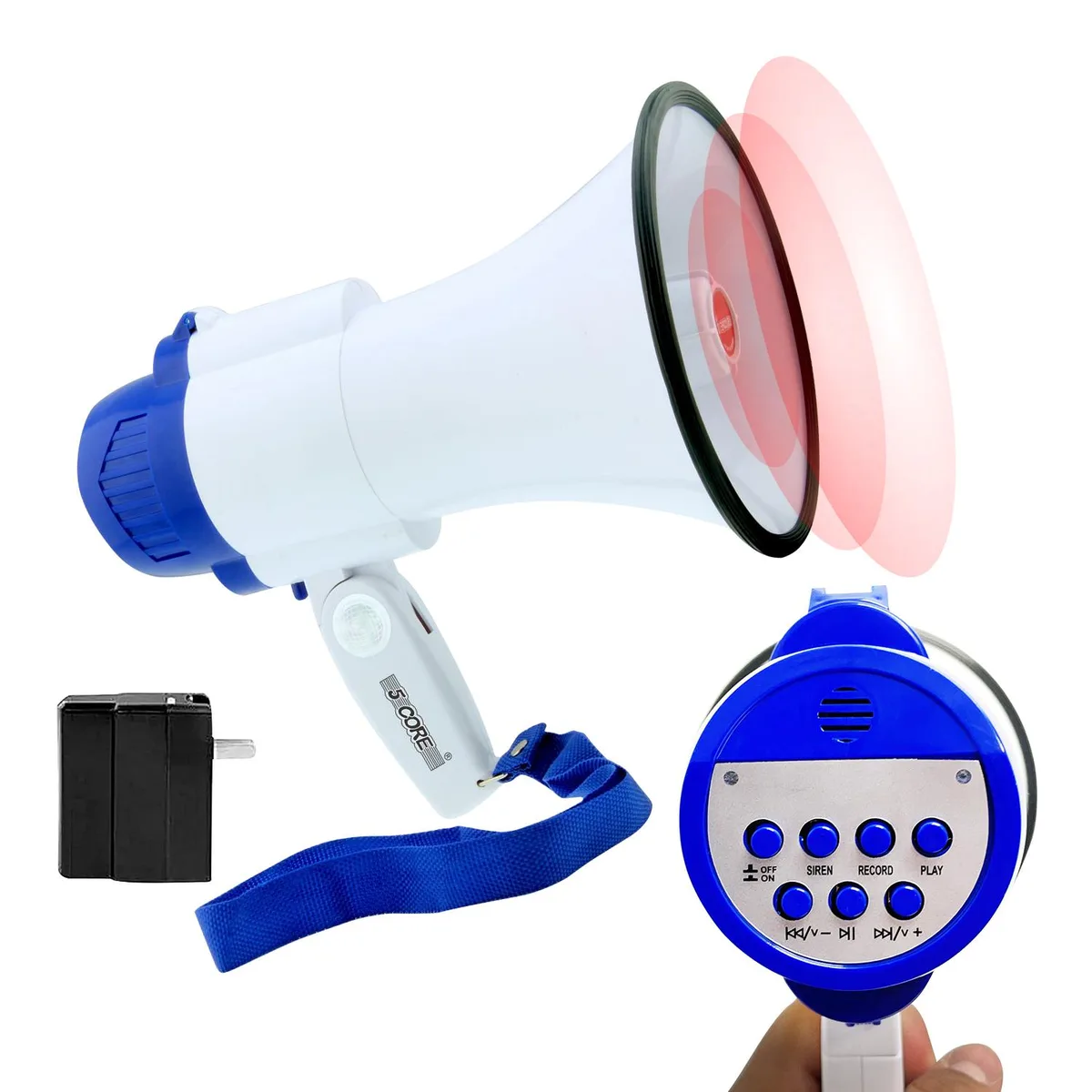5 Core 5 Core 8R-USB-WB megaphone 30W 800 yard range — product photo
