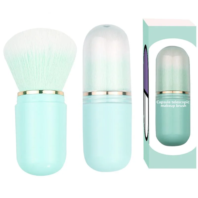 DAXINQI DAXINQI Mini Scalable Blush Brush with Plastic Cover Blue — product photo