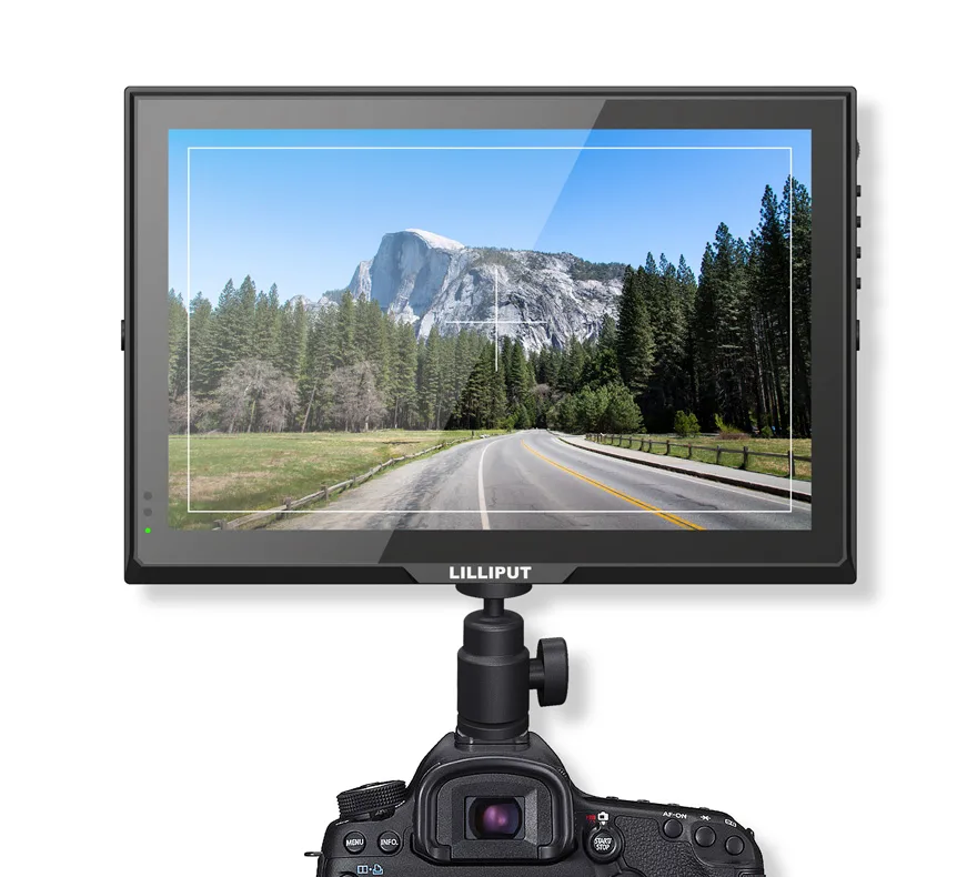 Lilliput Lilliput FA1014/S 10.1" IPS 3G-SDI HDMI VGA camera monitor with LP-E6 battery charger — product photo