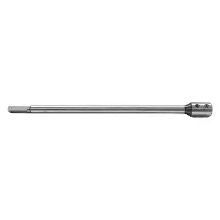 Silver metal cylinder with hex shank and set screws