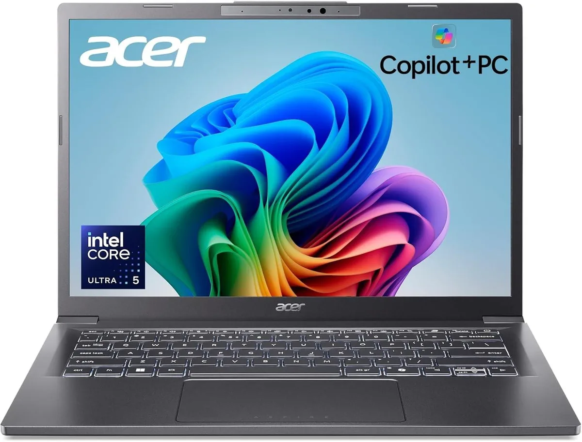 Acer America Acer America Aspire Copilot+ PC 14 WUXGA Touch Core Ultra 9 288V 32GB 1TB Arc 140V Steel Gray — product photo