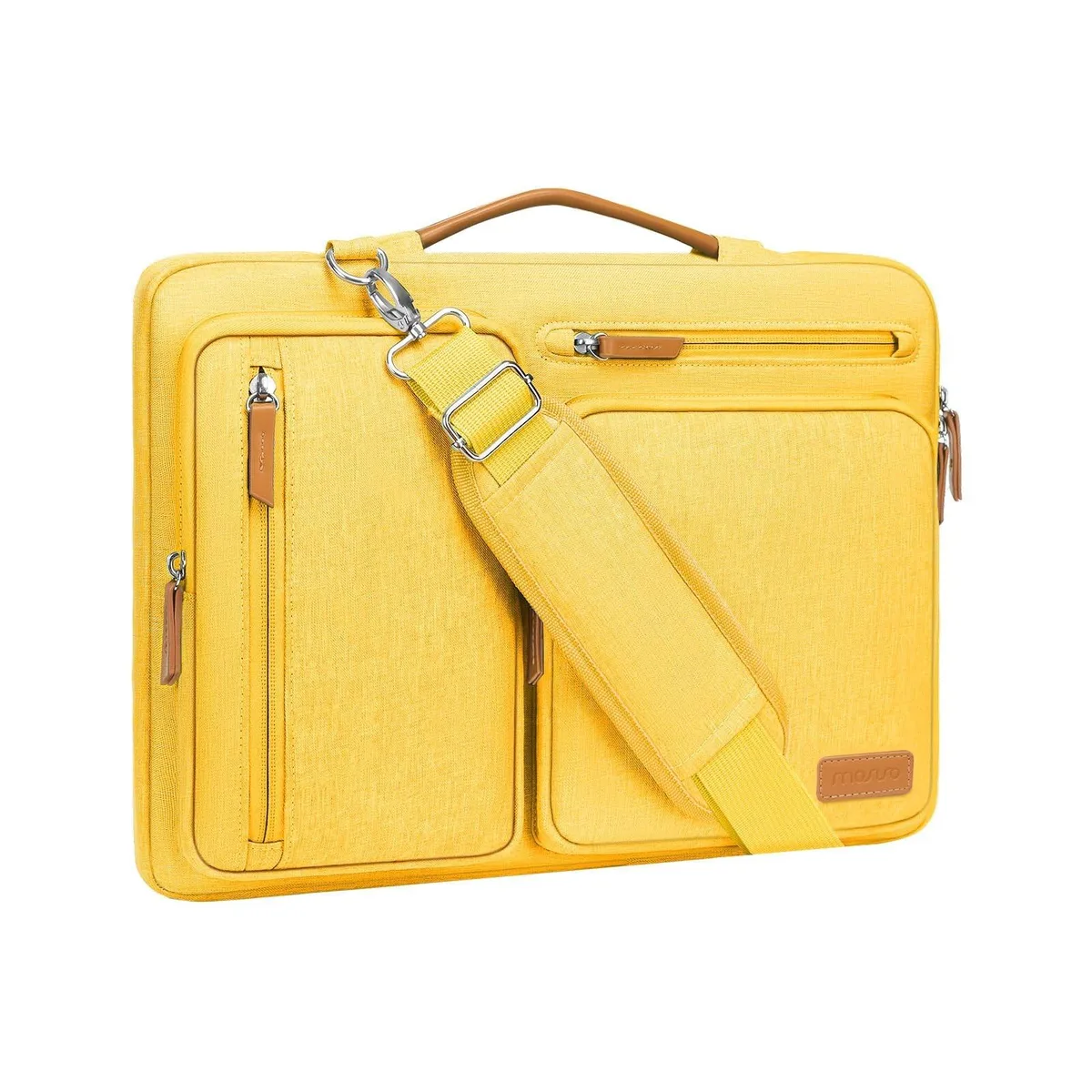 Mosiso Mosiso 360 Protective Laptop Shoulder Bag 15-15.6 inch Yellow 2 in 1 accessory — product photo