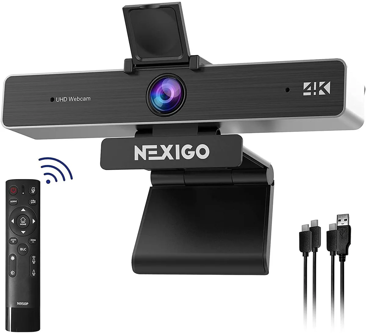NexiGo NexiGo N950P 4K Zoomable Webcam with Remote Control — product photo