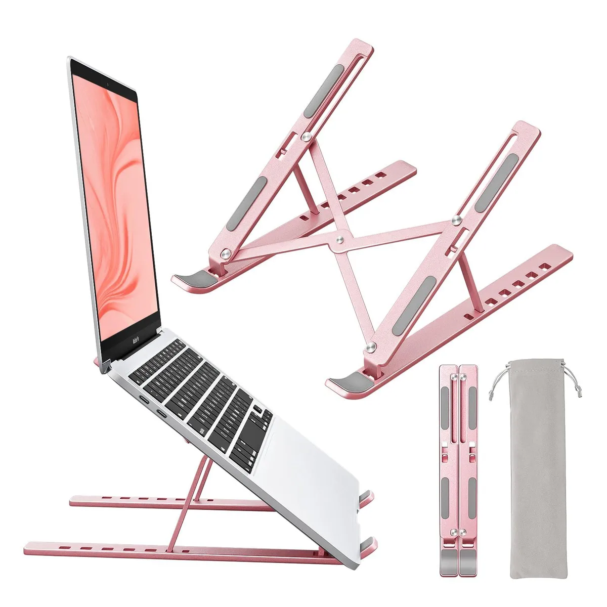 No Sew No Sew M3-Plus Laptop Stand Rose Gold accessory — product photo