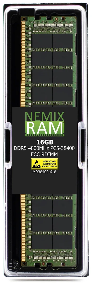NEMIX RAM NEMIX RAM 16GB DDR5 4800 ECC RDIMM CL40 1.1V 288-Pin Dell PowerEdge R6625 — product photo