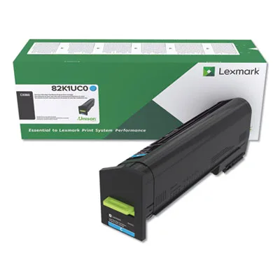 Lexmark Lexmark 82K1UC0 Cyan Toner Cartridge 55000 Pages — product photo