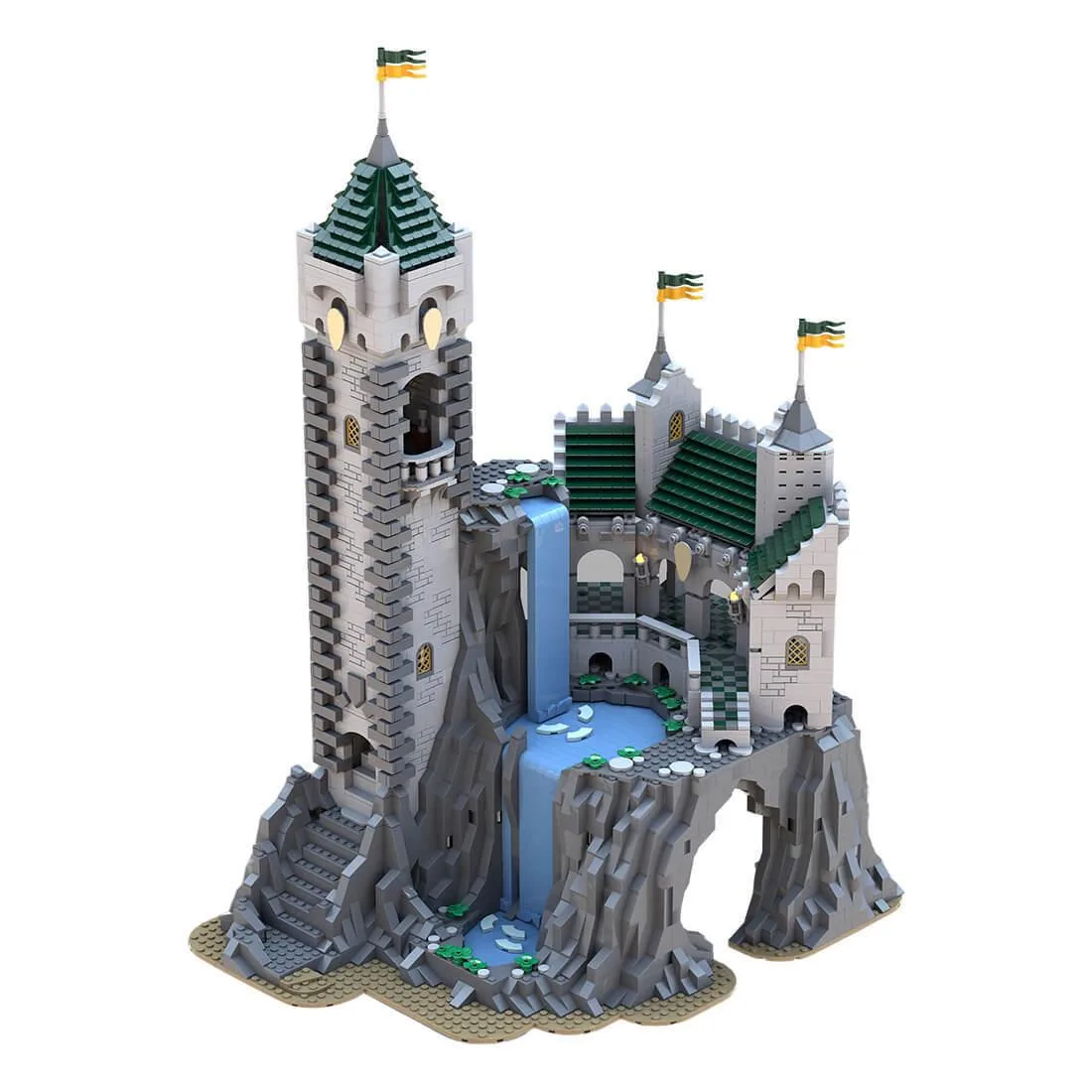 ZITIANYOUBUILD ZITIANYOUBUILD MOC-141197 Medieval High Falls Escape Castle 4294PCS — product photo