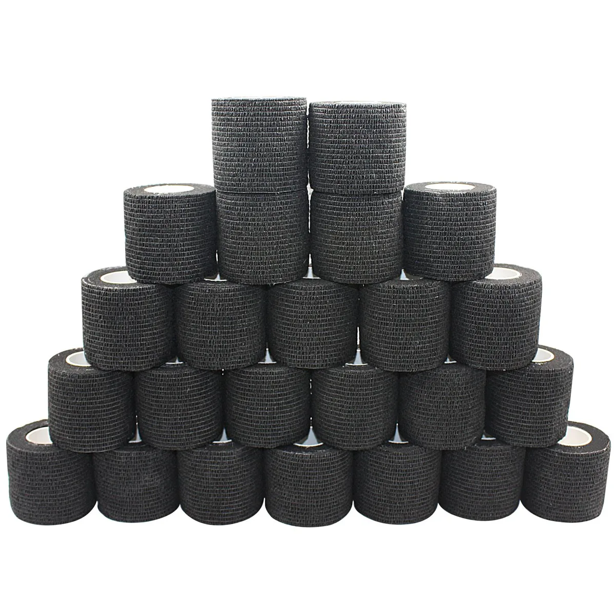 COMOmed COMOmed Self-Adherent Cohesive Bandage Black 12 Rolls 2.5 m First Aid — product photo