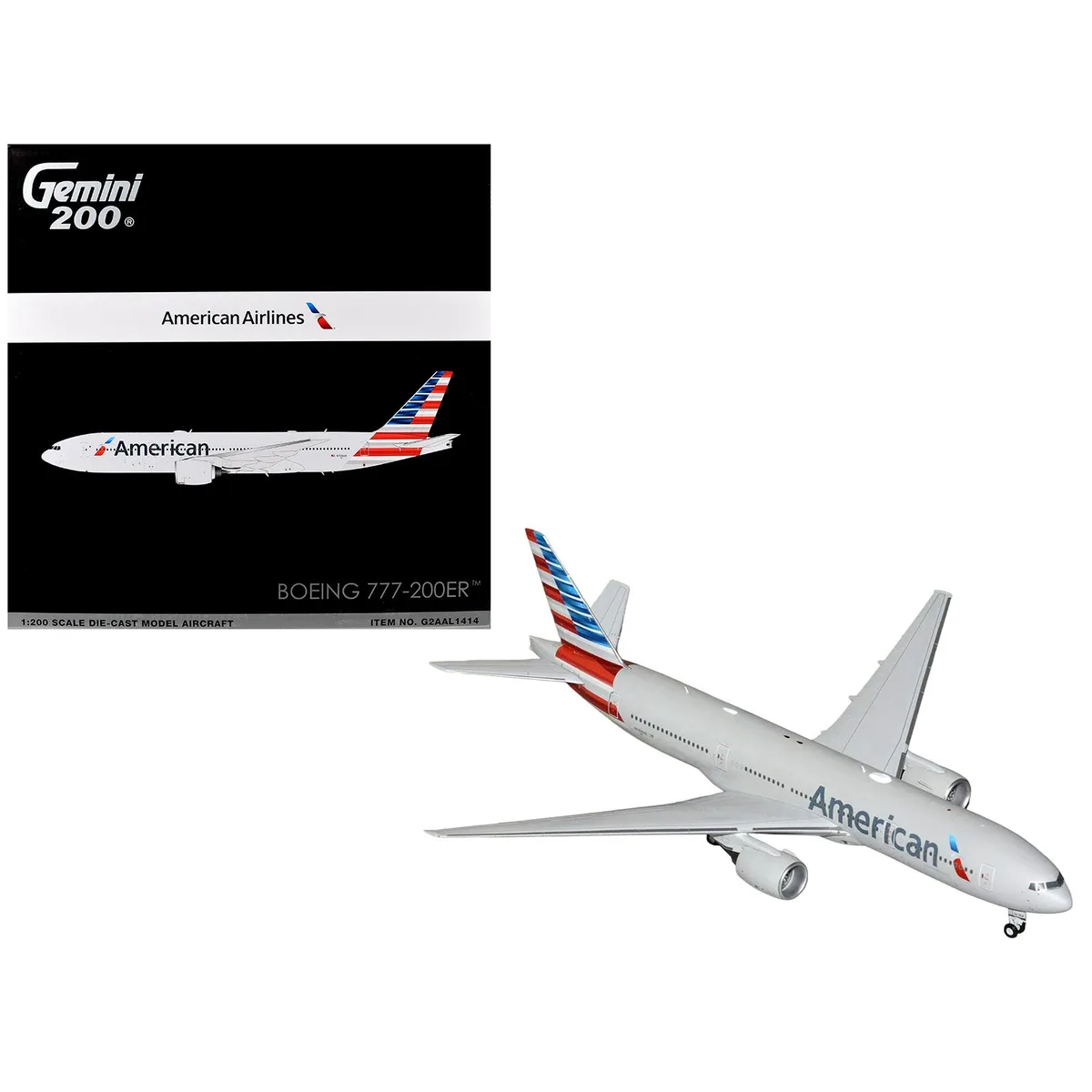 GeminiJets GeminiJets Boeing 777-200ER American Airlines N788AN 1/200 Diecast Hobby Collectible — product photo