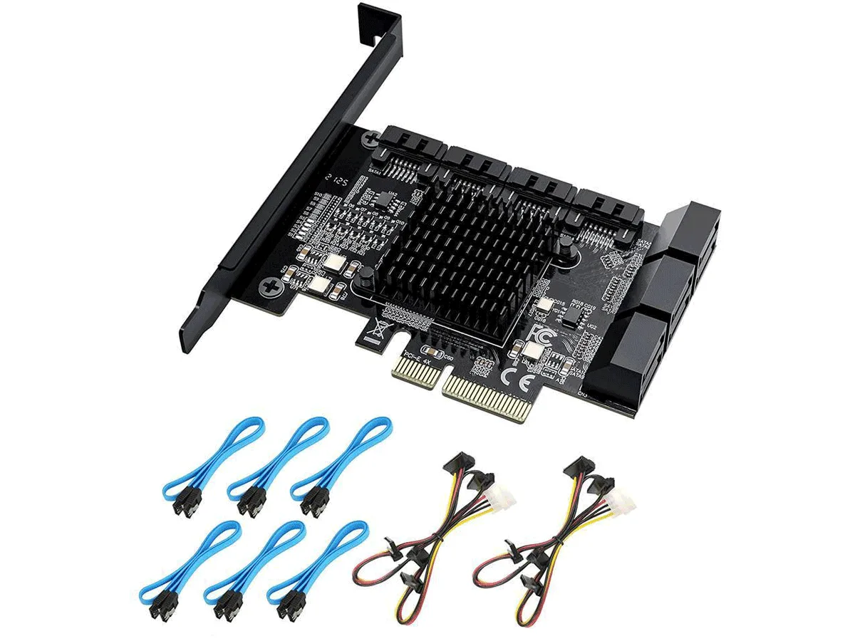 TROPRO TROPRO 10-Port SATA 3.0 Expansion Card with Standard Bracket — product photo
