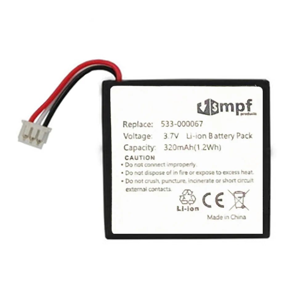 MPF Products MPF Products Replacement Battery 533-000067 AHB472625PST for Logitech H800 981-000337 3.7V 230mAh — product photo