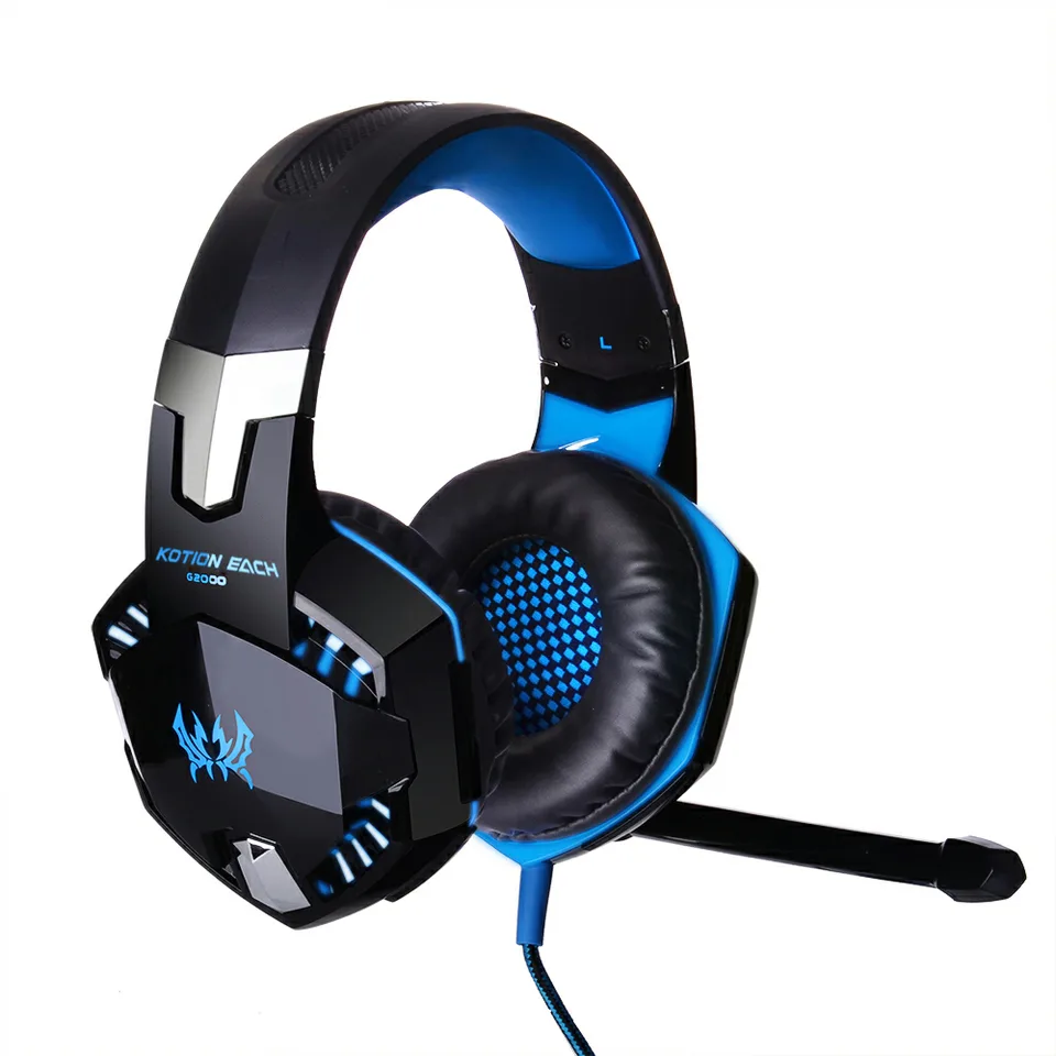 BYOBCREW BYOBCREW G2000 50mm Wired Gaming Headset Black/Blue — product photo