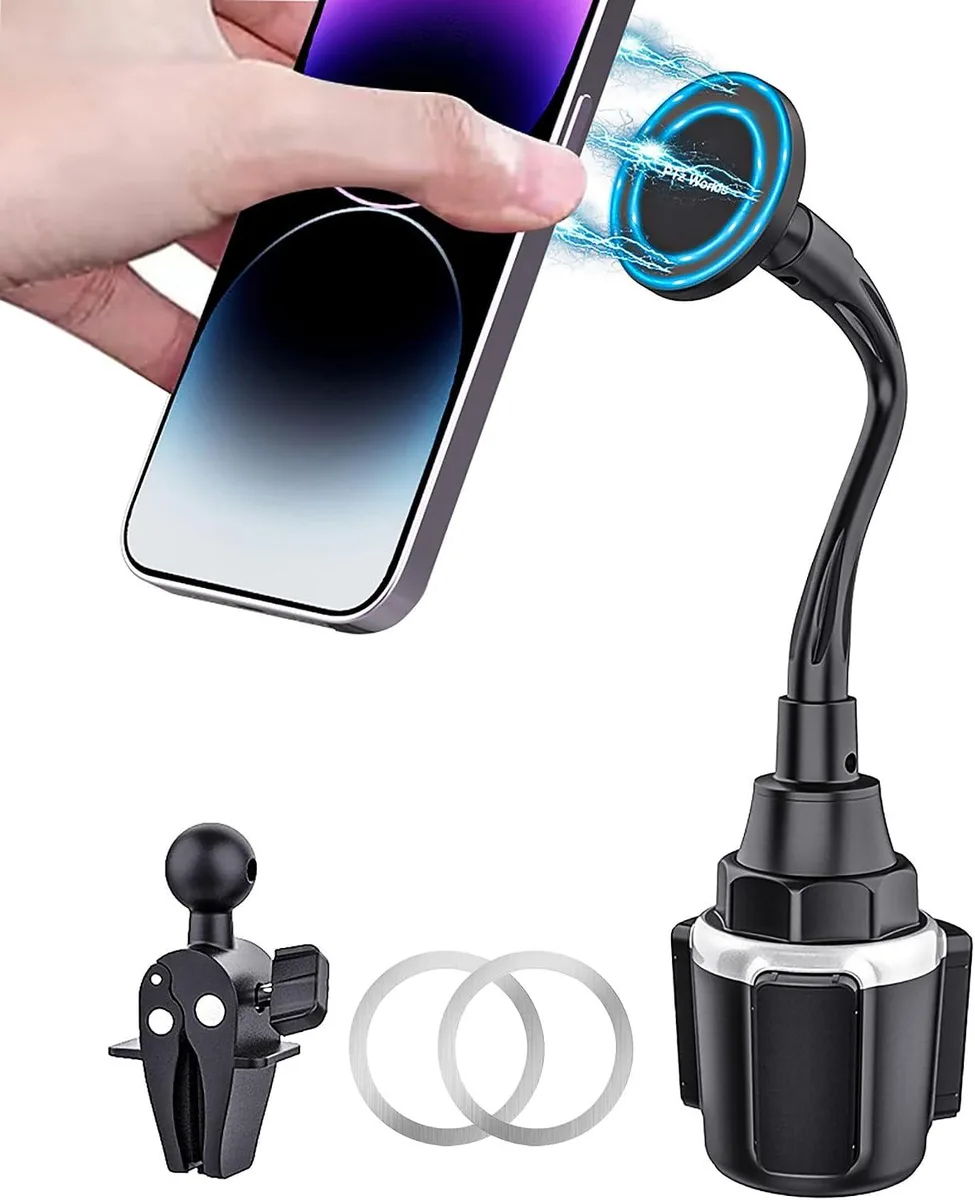 Keyence Keyence Cup Phone Holder Magnetic MagSafe 20 N52 Magnets 2.64in Base Gooseneck — product photo
