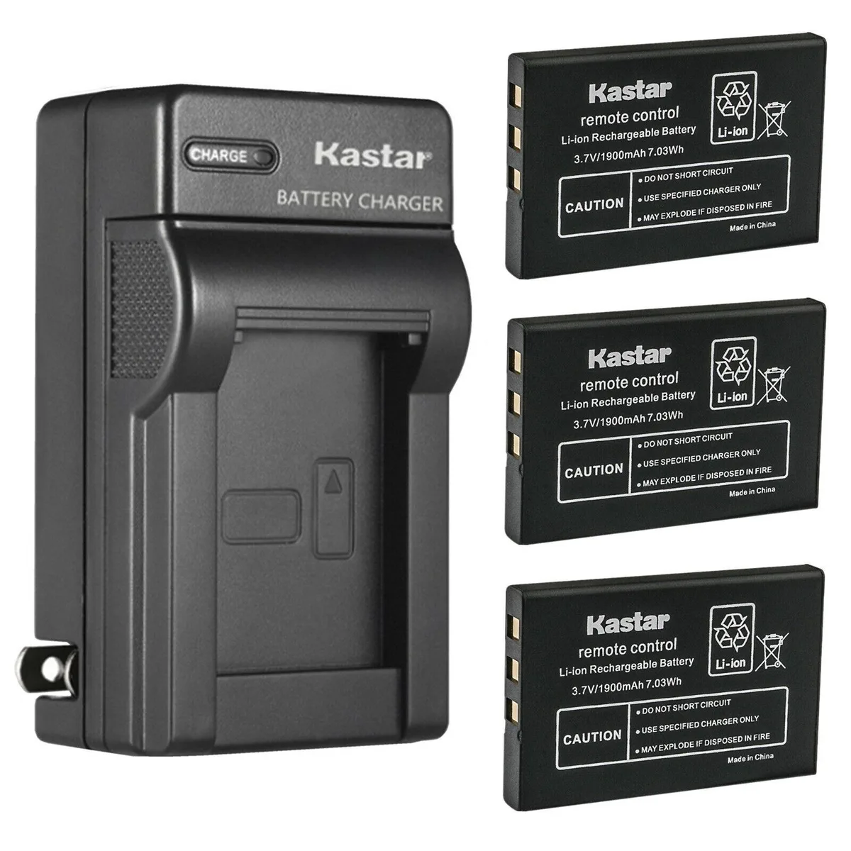 Kastar Kastar MX990 3-Pack Li-Ion Battery &amp; AC Charger — product photo
