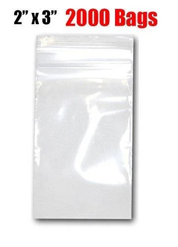 iMBAPrice iMBAPrice 2000 Clear Reclosable Zipper Bags 2 x 3 accessory — product photo
