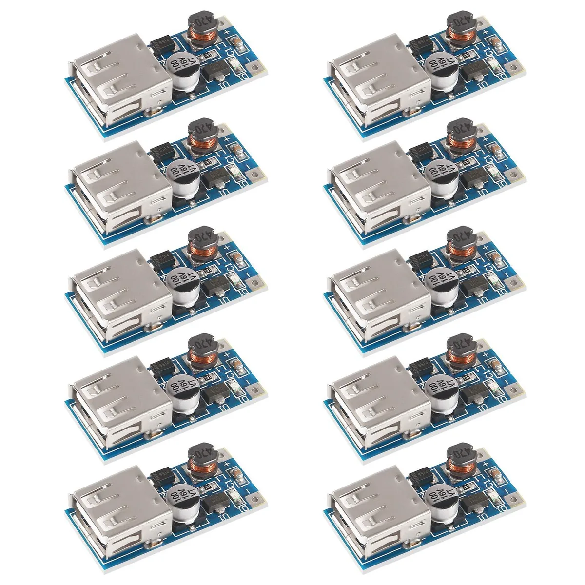 KEHIPI KEHIPI 10 PCS PFM Control DC-DC Boost Module 0.9V-5V to 5V 600mA Power Adapter — product photo