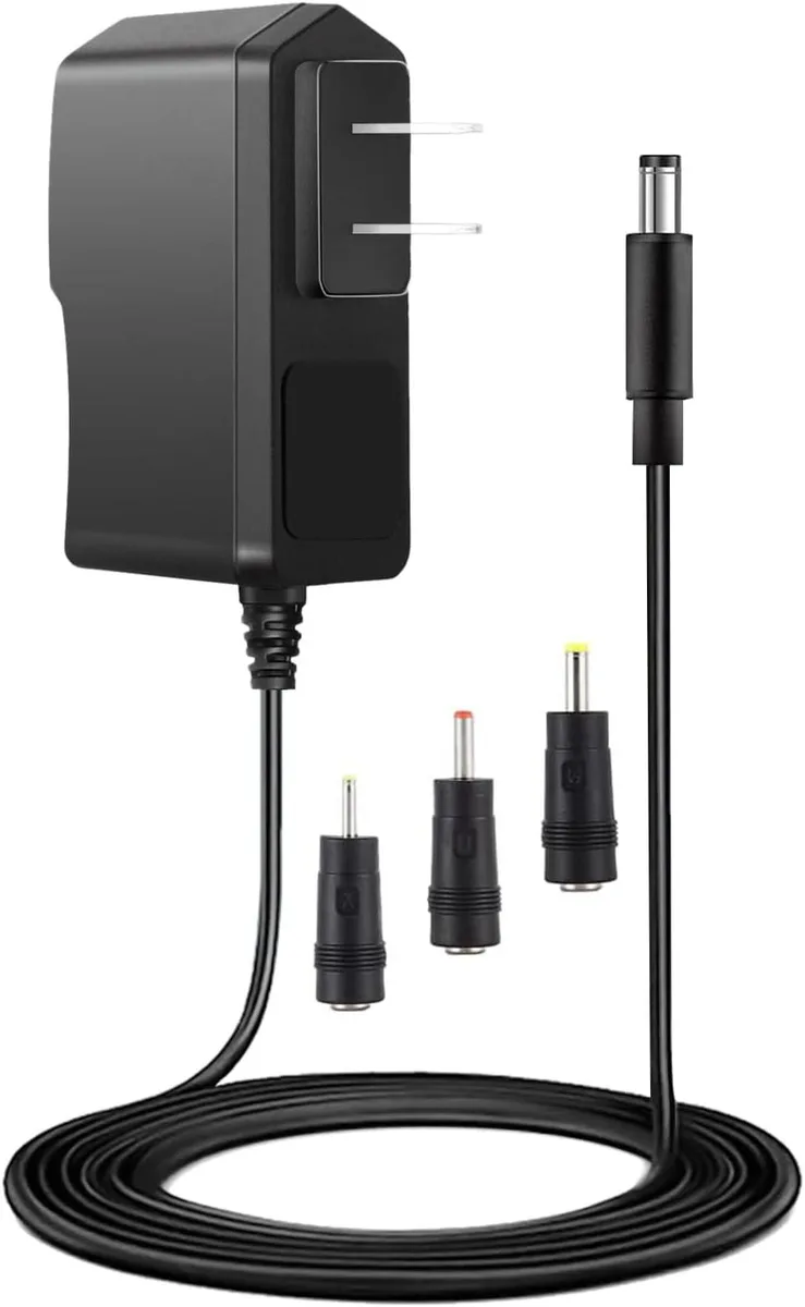 BASEUS BASEUS 12V 2A AC/DC Power Adapter 6ft Cable 3 Plugs — product photo