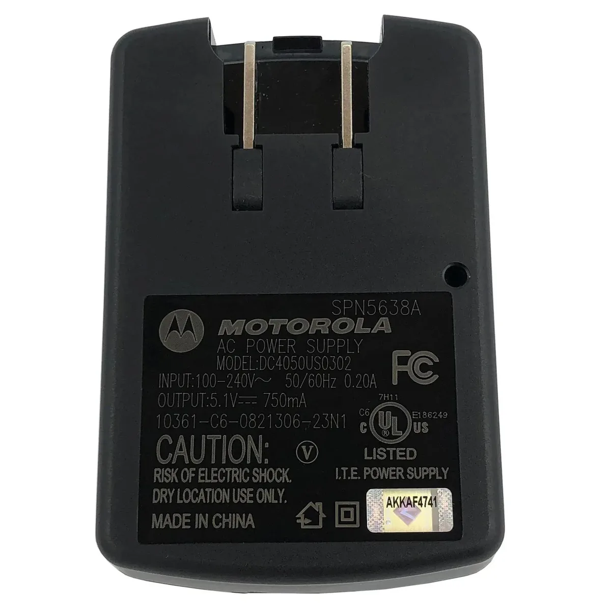 Motorola Motorola DC4050US0302 power adapter 5.1V 0.75A — product photo