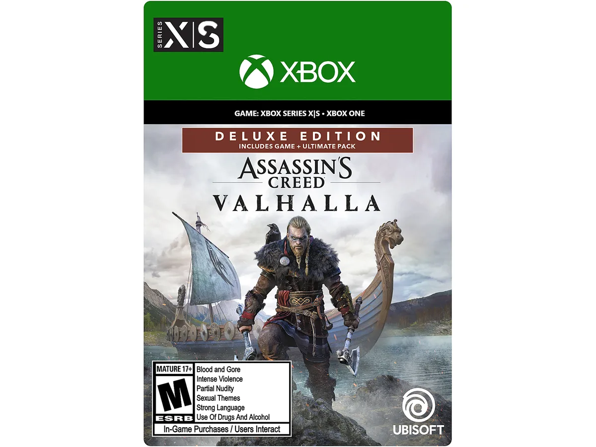 Ubisoft Ubisoft G3Q-01220 Assassin's Creed Valhalla Deluxe Edition downloadable game — product photo
