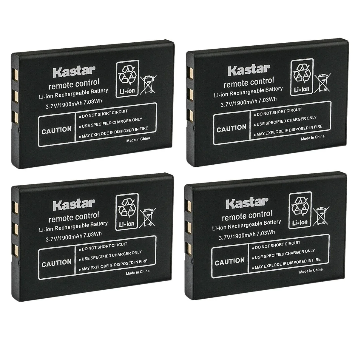 Kastar Kastar 4-Pack Li-Ion 1900mAh 3.7V Camera Battery — product photo