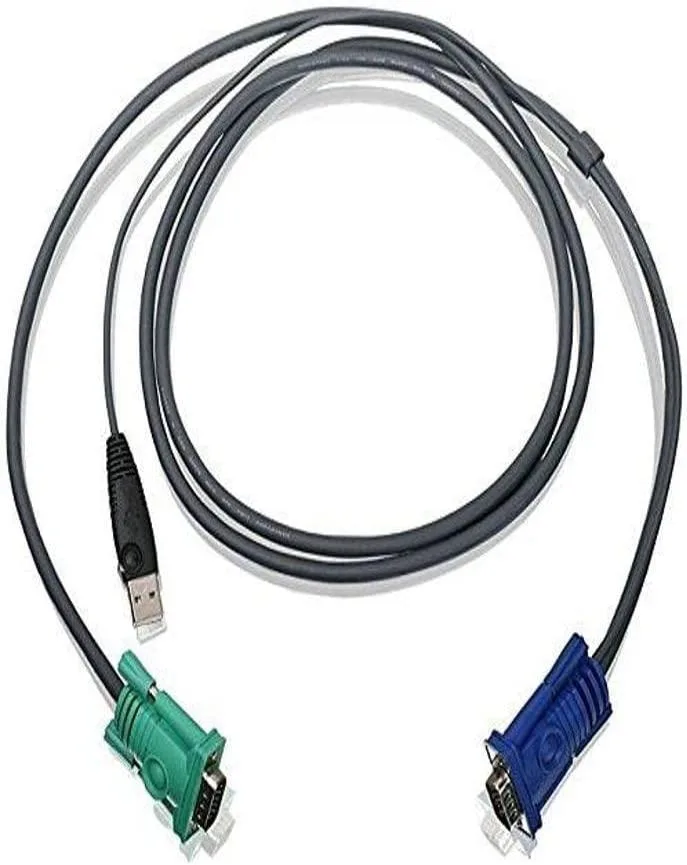 FOCUSTEC FOCUSTEC USB KVM Cable G2L5202U 6 Feet Dark Gray — product photo