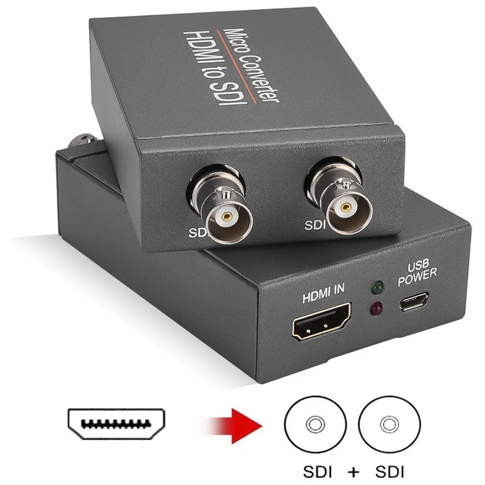 ESTONE ESTONE HDMI2SDI HDMI to SDI Converter 1 In 2 Out 1080p video capturing device — product photo