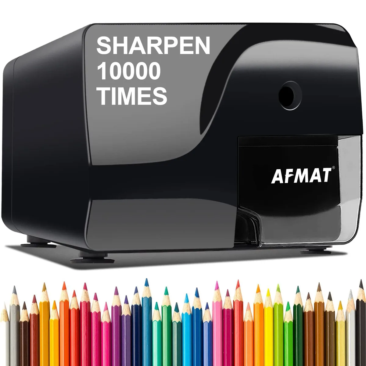  AFMAT Electric Pencil Sharpener PS79 3 Settings 250 Pencils — product photo