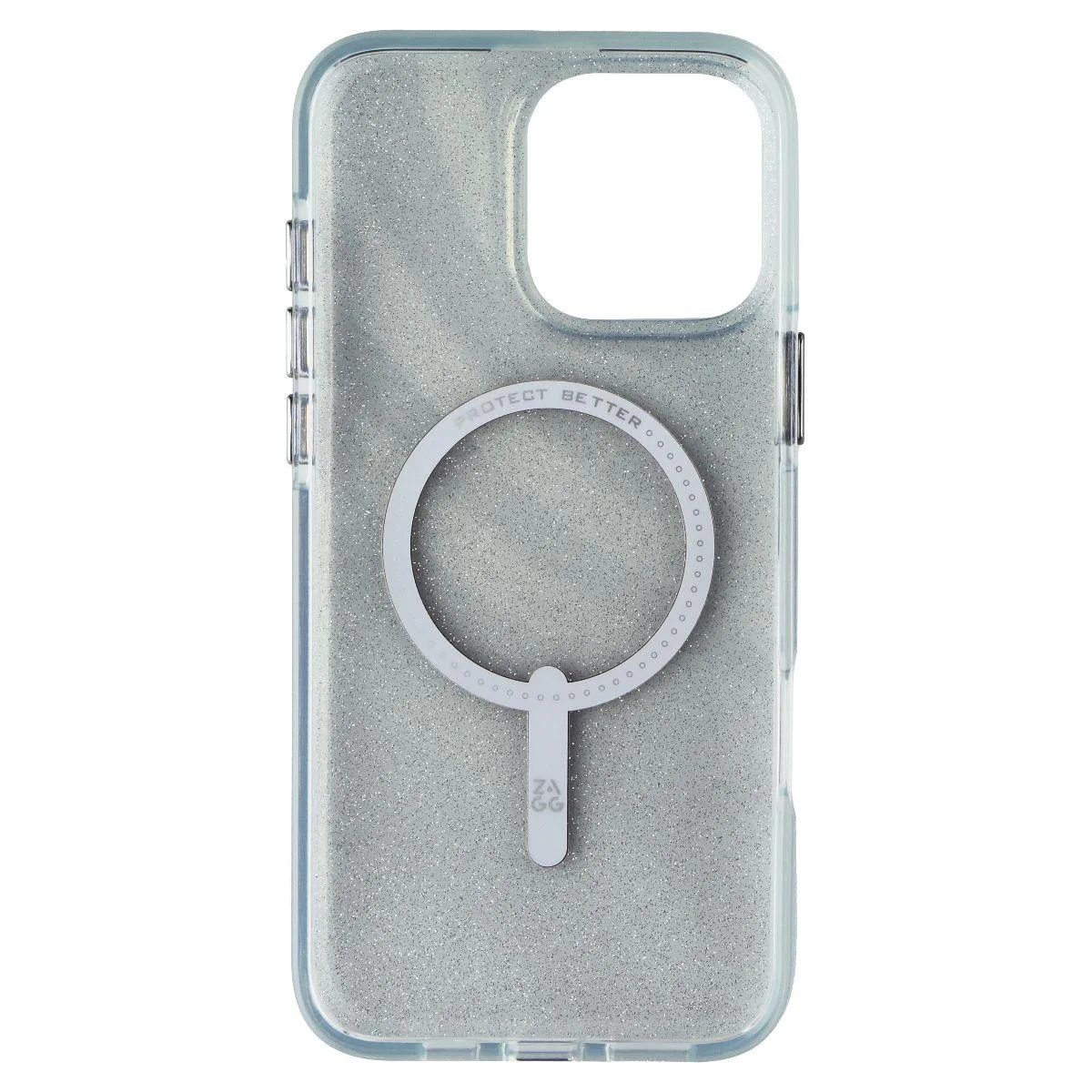 ZAGG ZAGG Milan Snap Case for MagSafe iPhone 16 Pro Max Clear Glitter Swirl — product photo