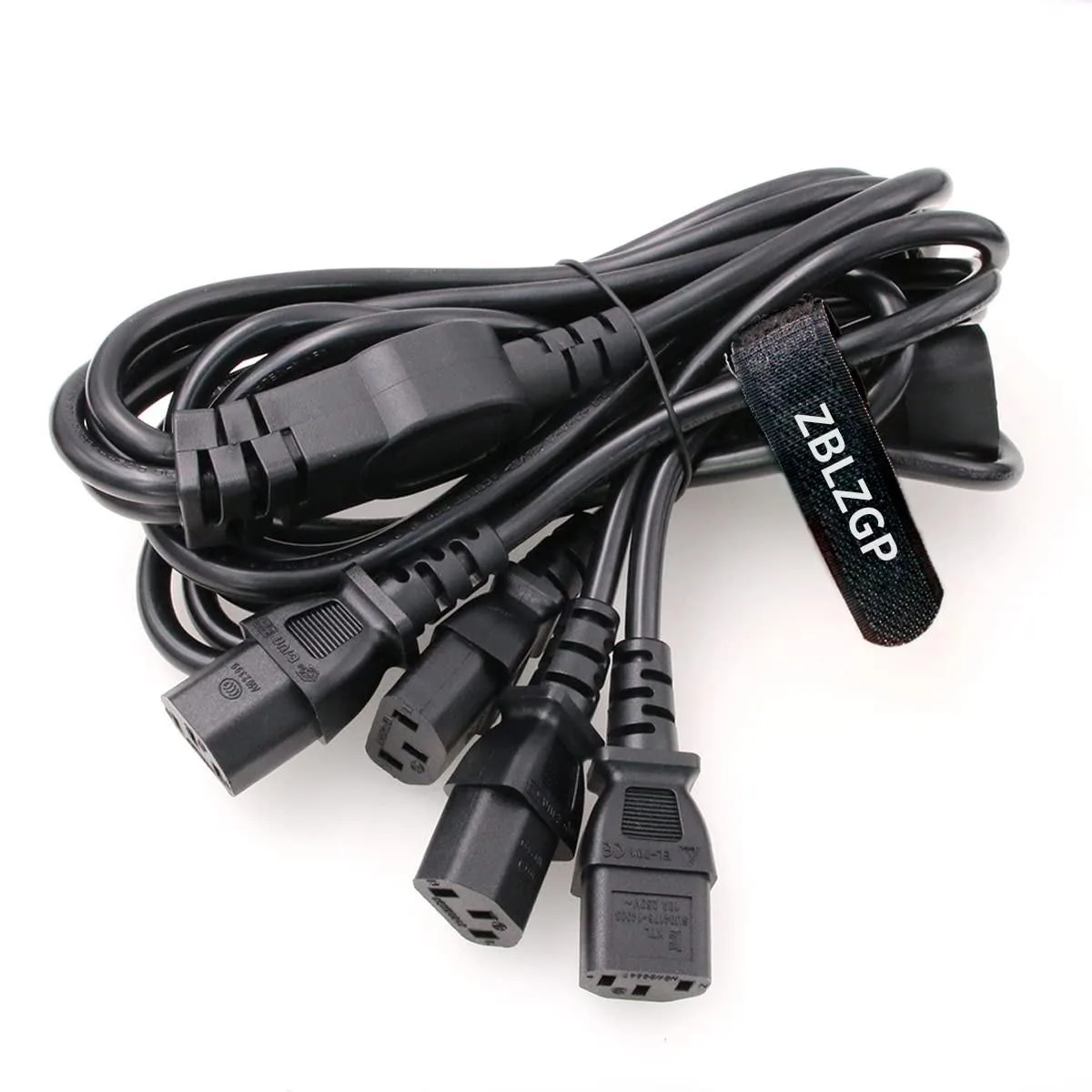 Batianda Batianda C14 to 4x C13 Splitter Power Cord 1.8M — product photo