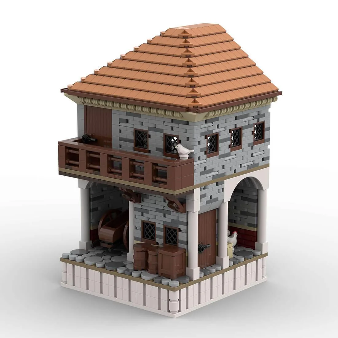 ZITIANYOUBUILD ZITIANYOUBUILD MOC-158191 Medieval Roman City Insula 1543PCS — product photo