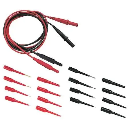 Fluke TL82 automotive adapter kit with modular leads and colour-coded pin sockets