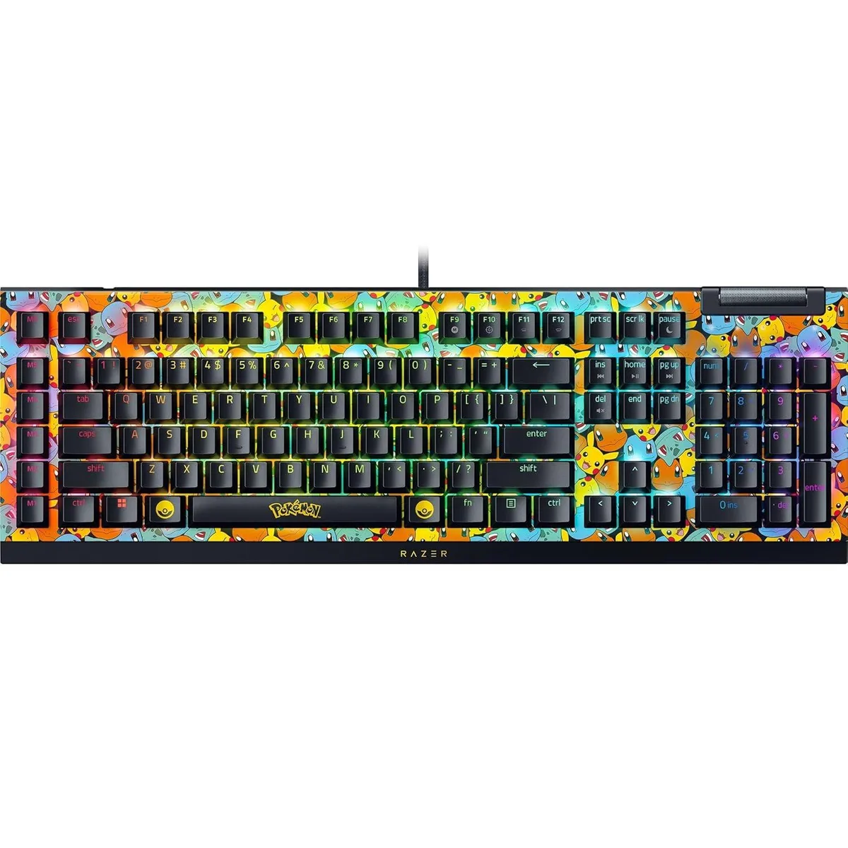 Razer USA Ltd Razer BlackWidow V4 X Full Size Green Switch Pokemon Edition — product photo
