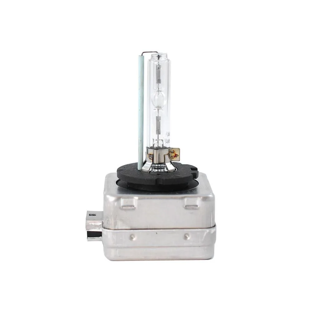 Single D1S HID automotive bulb, clear glass capsule with metal base, 35W 4300K