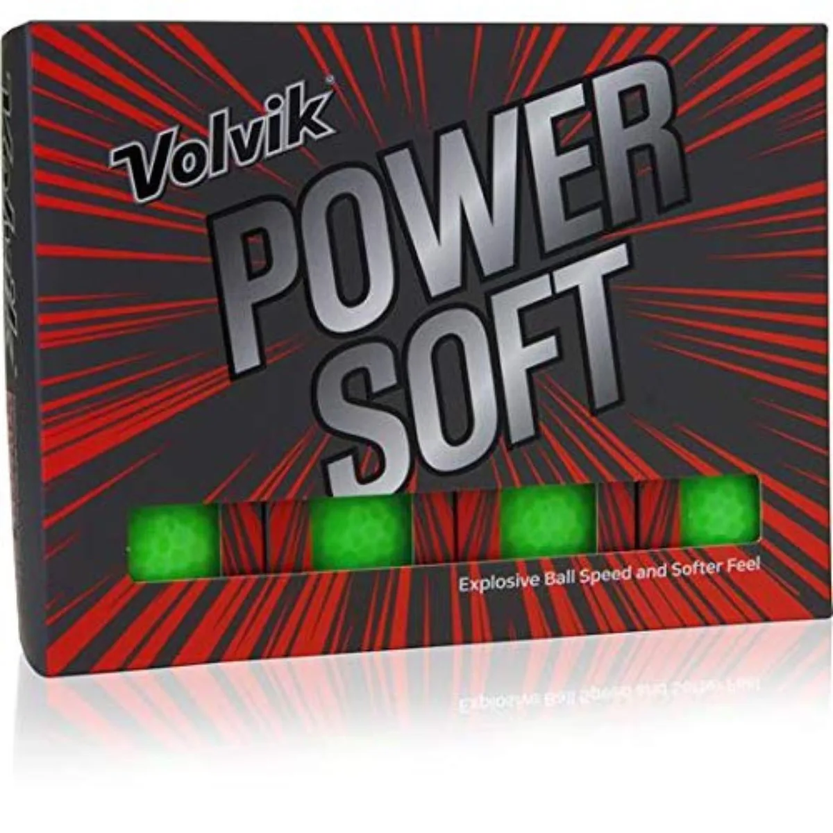 Volvik Volvik Power Soft golf balls 12-pack Gloss Green — product photo