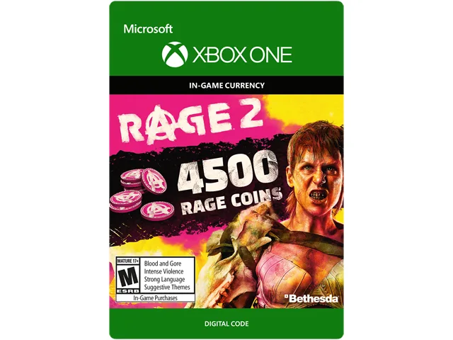 Bethesda Softworks Bethesda Softworks KZP-00040 Rage 2 4500 Rage Coins Xbox One downloadable game — product photo