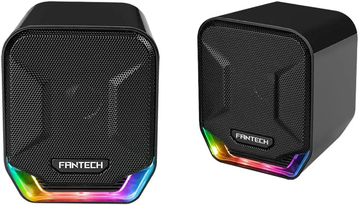 Fantech Fantech GS202 Wired Speaker 45mm Driver 85dB OLED RGB Black — product photo