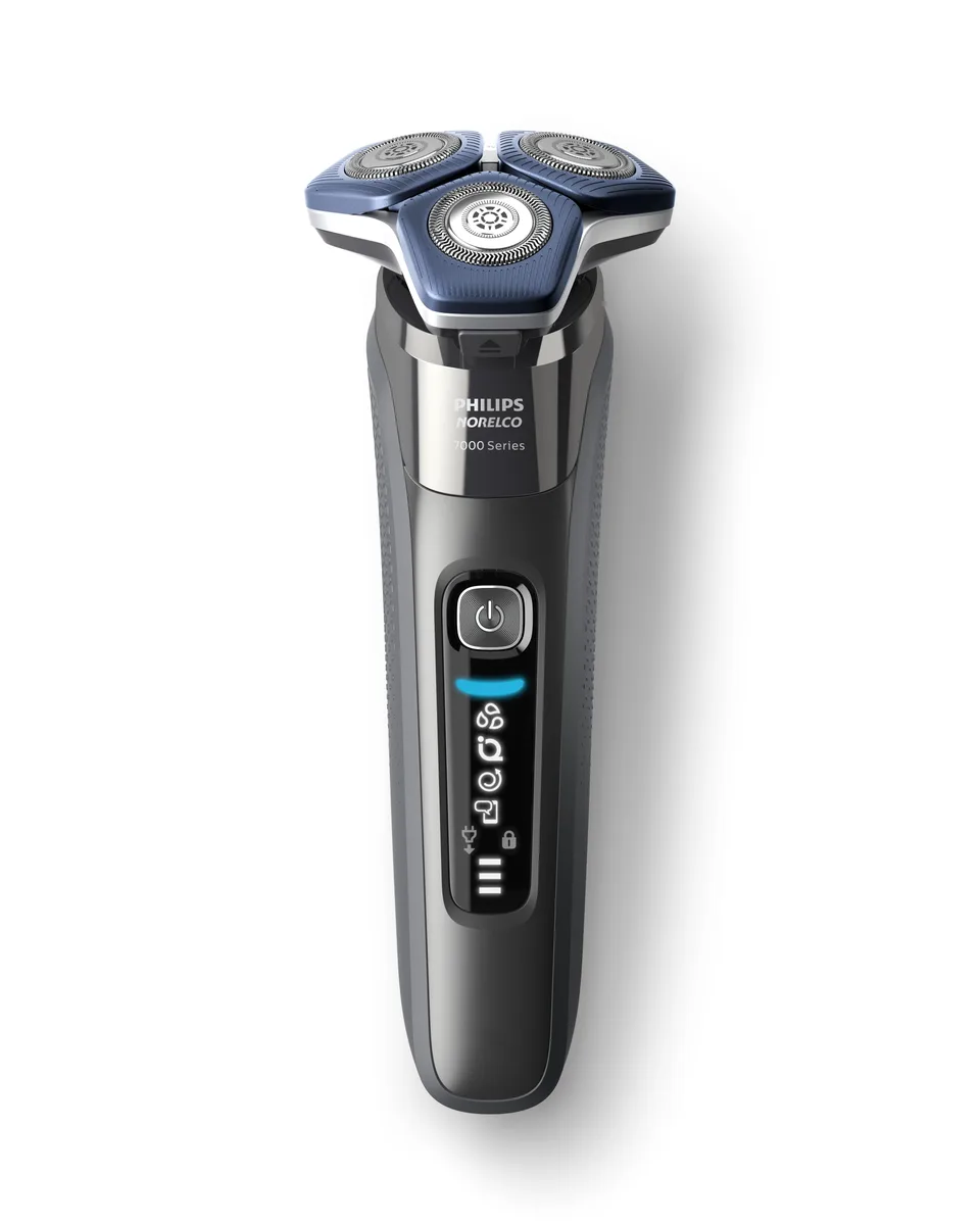 Norelco Norelco S7887/82 Shaver 7200 rotary wet dry SenseIQ pop-up trimmer — product photo