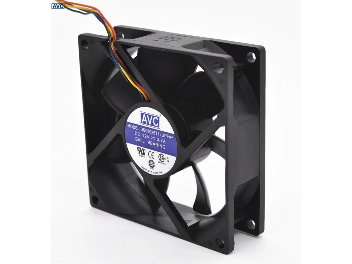 Fans Fans DS08025T12UPFAF 12V .7A 8025 80mm PWM case fan — product photo