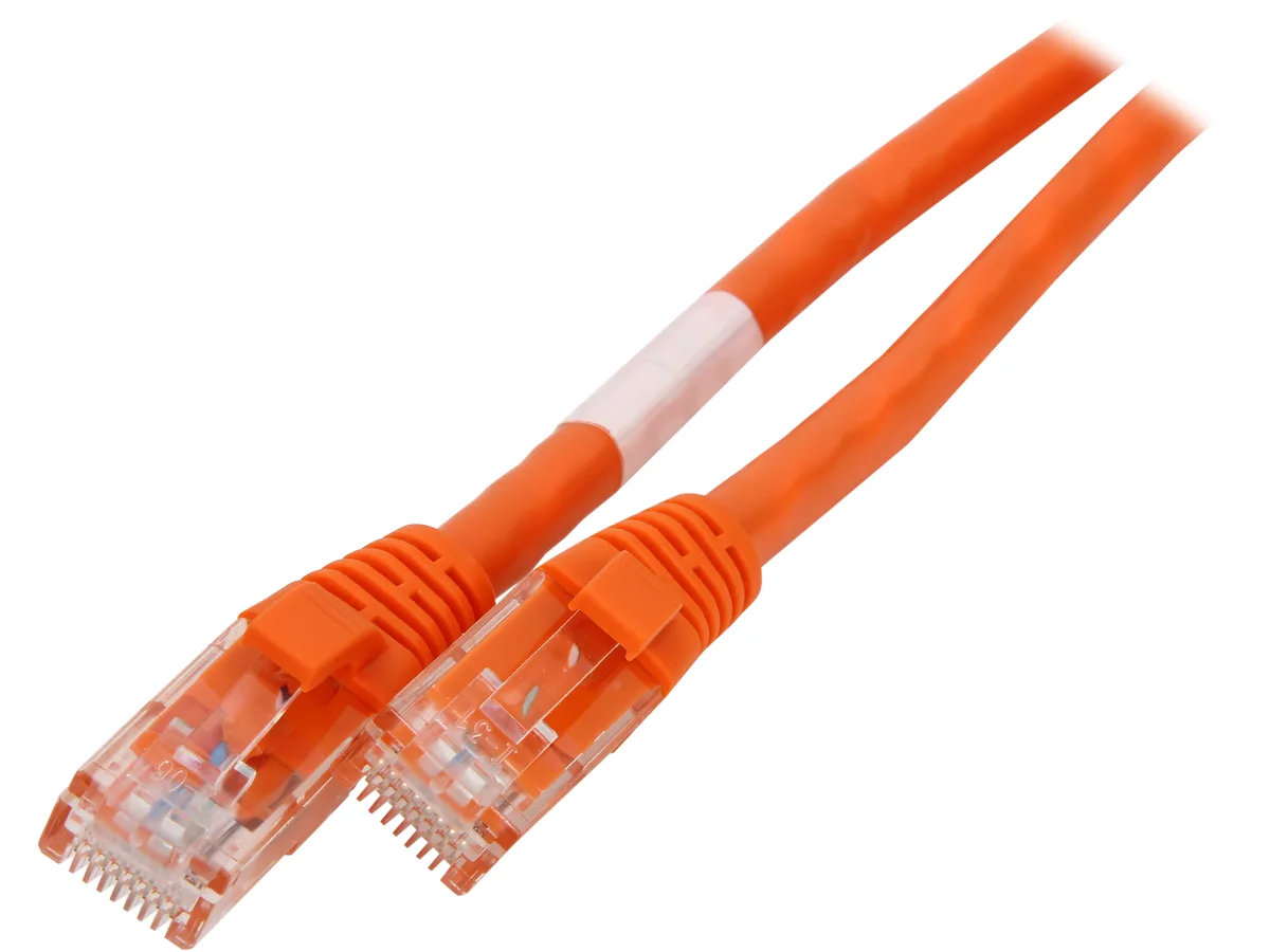 Cables To Go Cables To Go 31348 Cat6 network ethernet cable Orange 5 ft — product photo