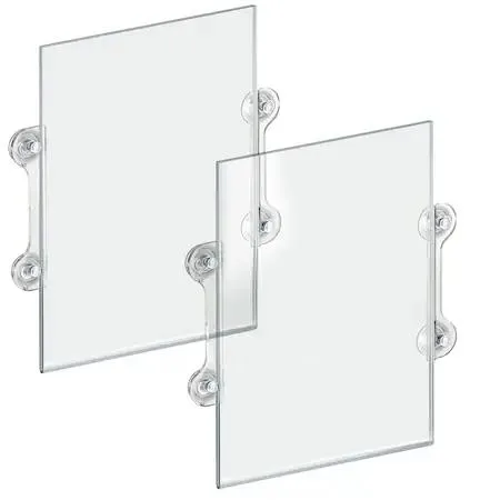 Azar Displays Azar Displays 106608 11"W x 17"H Sign Frame Clear PK2 — product photo