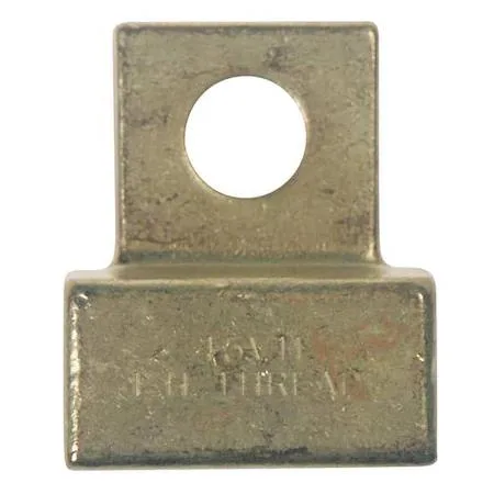 Brass power cable adapter with threaded connections at both ends