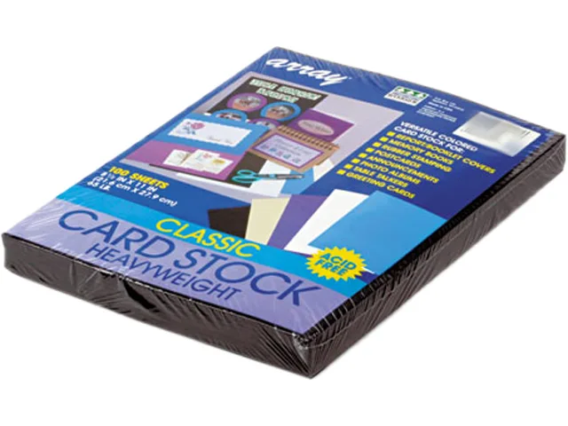 Pacon Pacon 101187 Card Stock 65 lb Black 100 Sheets — product photo