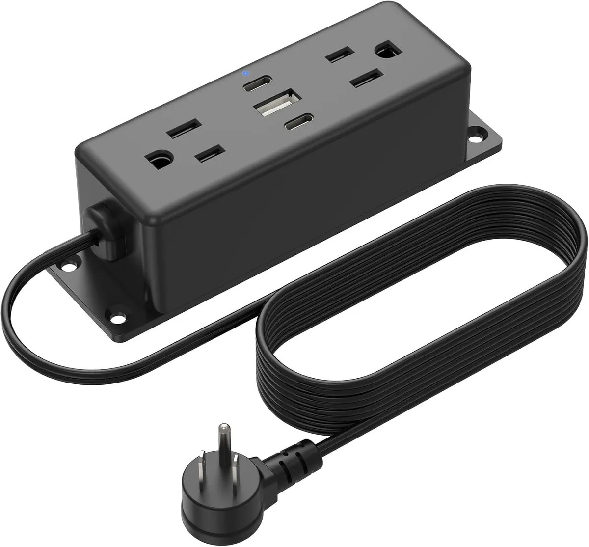 BFKK BFKK Wall Mount Power Strip with USB Ports 10FT 20W USB-C 6 Outlets — product photo