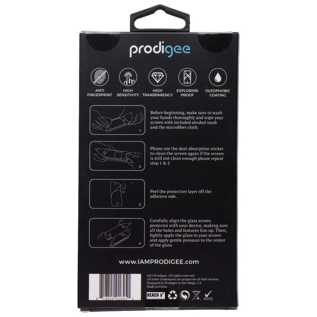 Prodigee Prodigee Super-Glass Screen Protector for LG K8 Clear — product photo